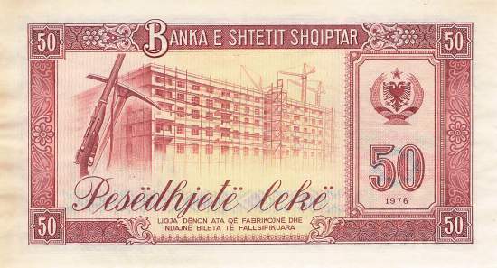 Albanien 50 Leke 1976 p45b